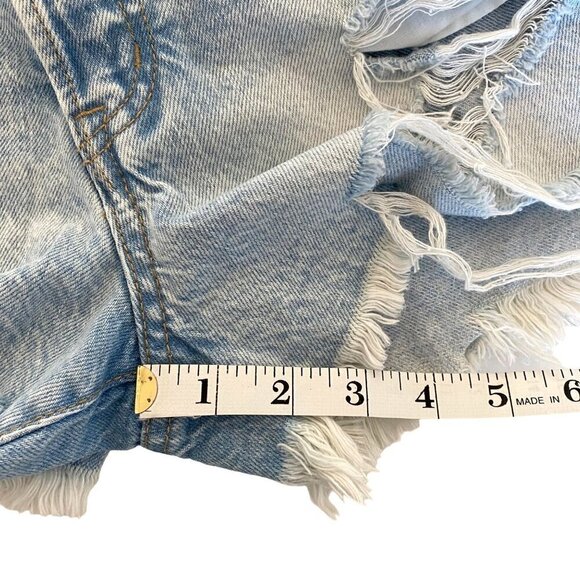 Aeropostale High-Rise Button Fly Denim Mom Shorts Sz 2 NWT Retro 90's Boho - Picture 14 of 14